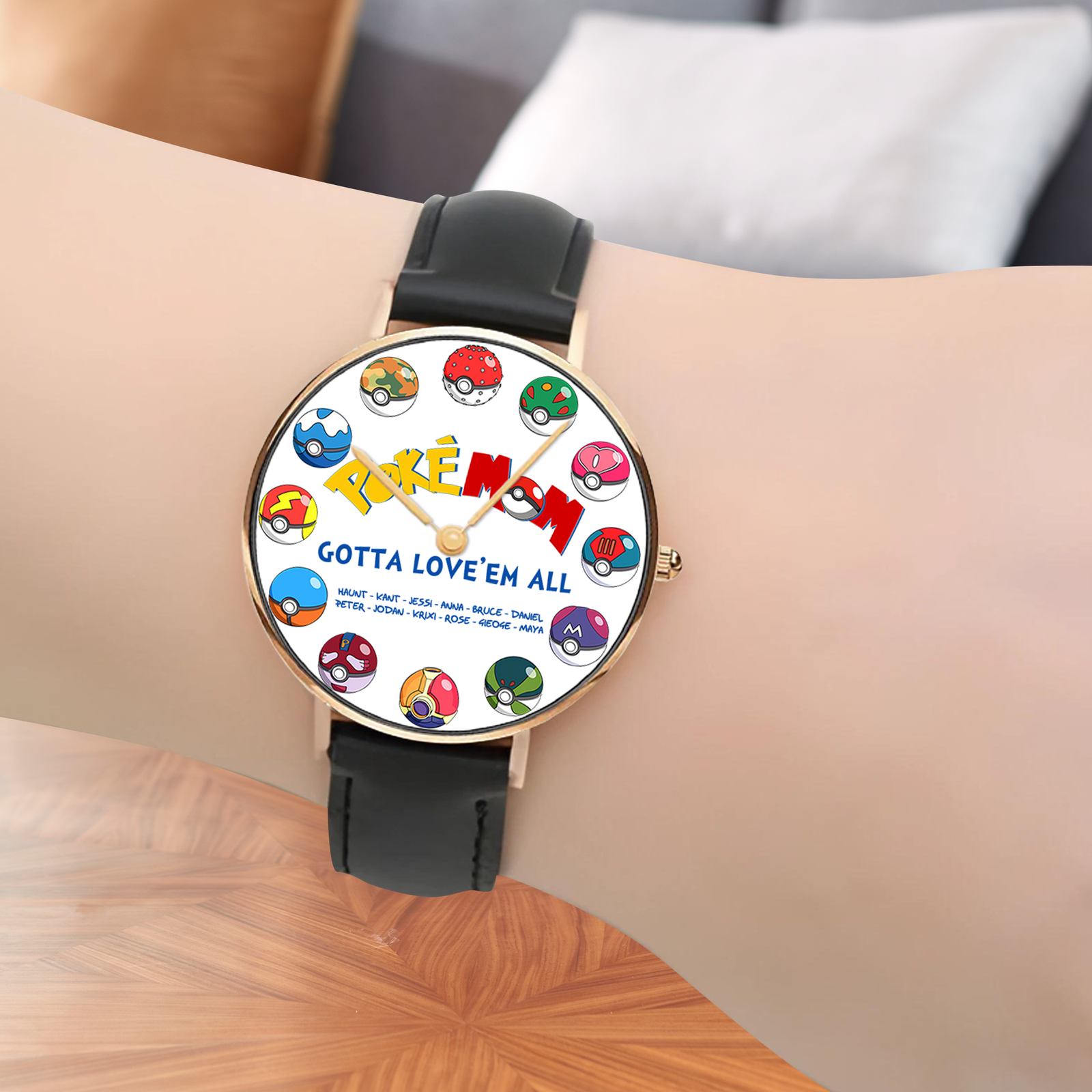 Personalized Gift For Mom Watch, Pokemommy & Little Ones Mother's Day 01OHLU260325 - Men's Watch - GoDuckee