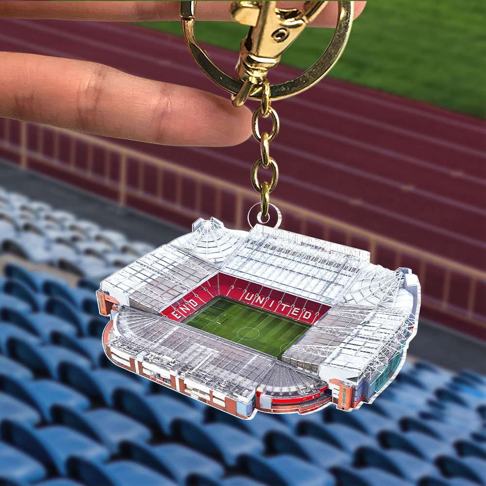 Gift For Football Lover, Personalized Acrylic Keychain, Football Stadium Field Keychain 01QHTI081223 - Keychains - GoDuckee