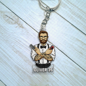 Personalized Gifts For Barber Keychain 04QHHU171224TM - Keychains - GoDuckee