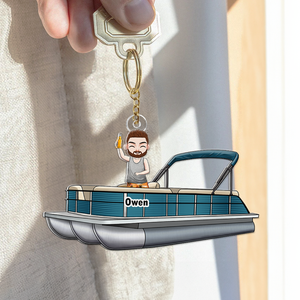 Personalized Gifts For Pontoon Friends Keychain 05QHHU171224HH - Keychains - GoDuckee