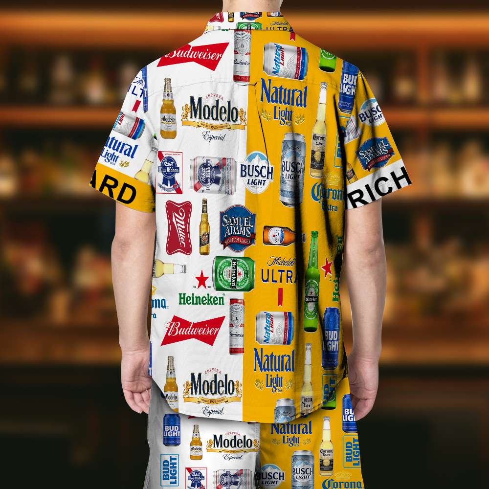 Personalized Gifts For Beer Lovers 02TODC090724 Beer Brands Hawaiian Set - Hawaiian Shirts - GoDuckee