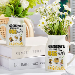 Personalized Gifts For Grandma Flower Vase 04htti220624 - Flower Vase - GoDuckee