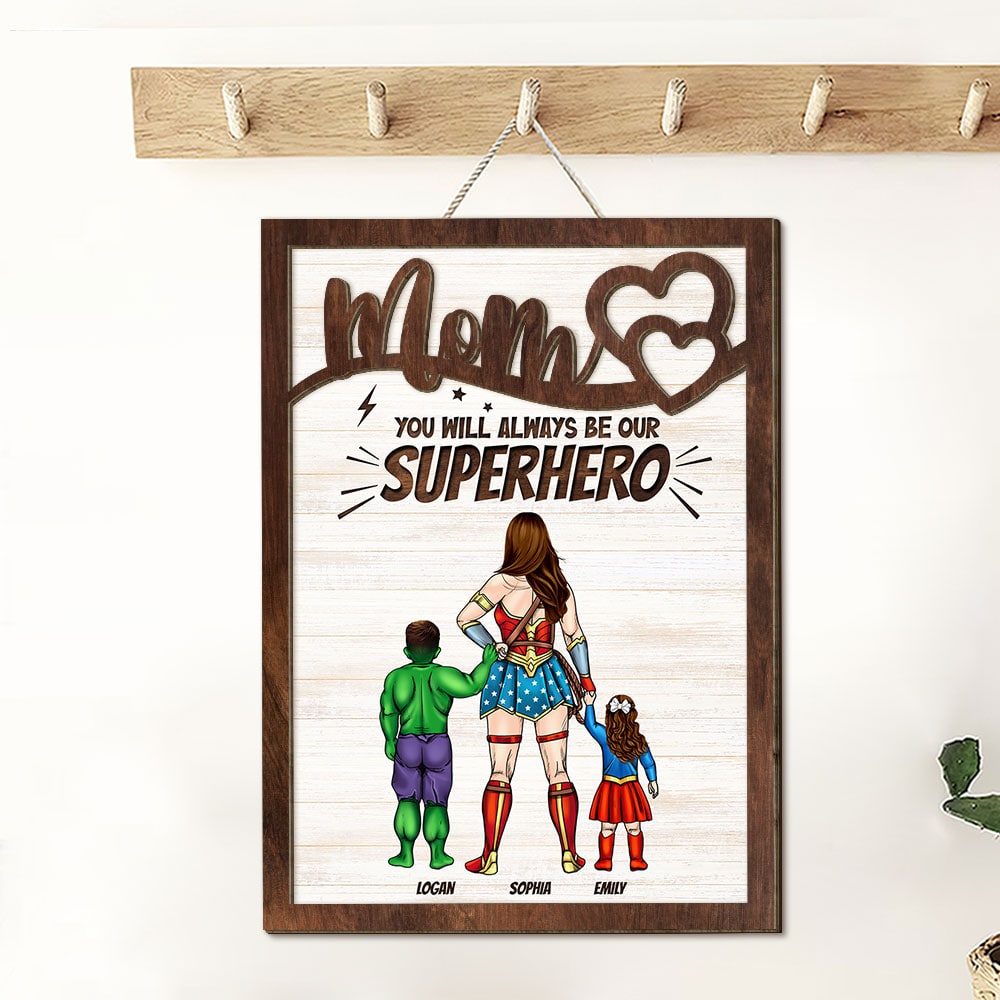 Personalized Gifts For Mom Wood Sign Happy Mother's Day 05NATI240124PA - Wood Signs - GoDuckee