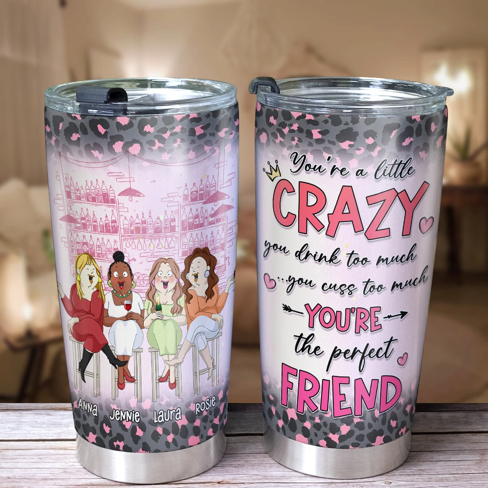 Bestie insulated tumblers, Friendship tumbler with lid and straw, Best -  Best Custom