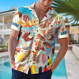 Personalized Ice Cream Hawaiian Shirt - GZ-HW-01NATI270623 - Hawaiian Shirts - GoDuckee