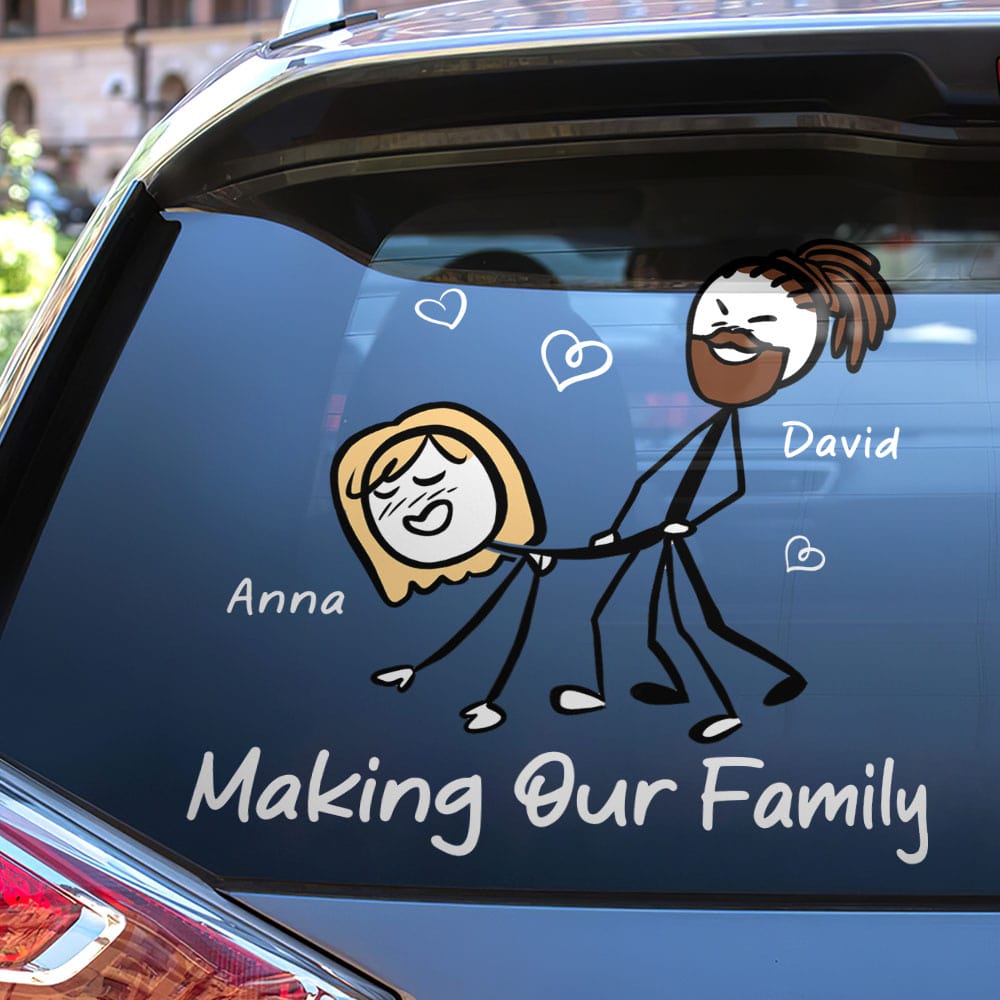 Personalized Gifts For Couple Car Decar 03toti170624hh - Decal Sticker - GoDuckee