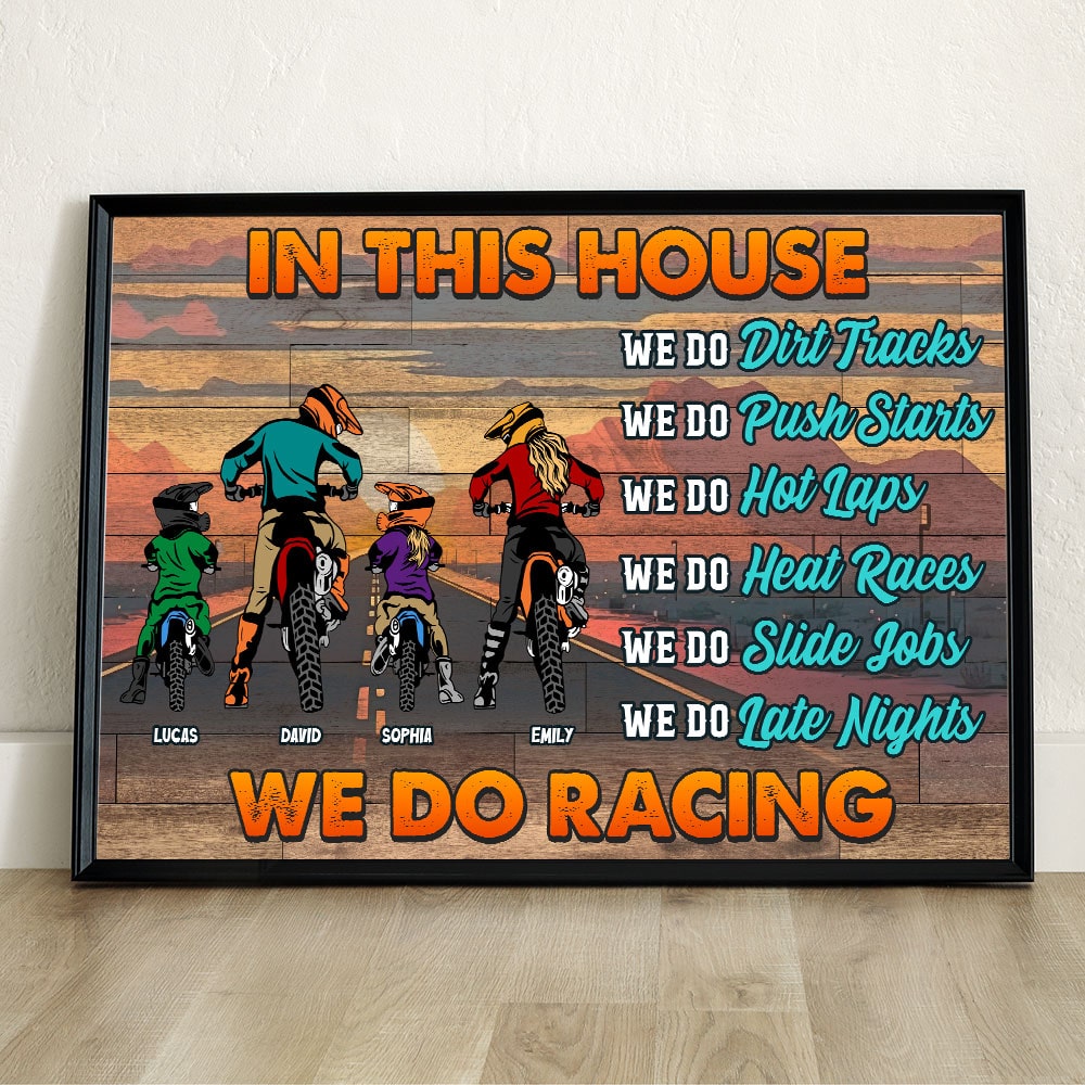 Personalized Gift For Motocross Family Canvas Print We Do Racing 03TOTI080124TM - Poster & Canvas - GoDuckee