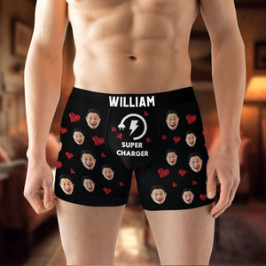 Personalized Gift For Men & Women Boxer Briefs Super Charger 03OHTI09124 - Boxer Briefs - GoDuckee