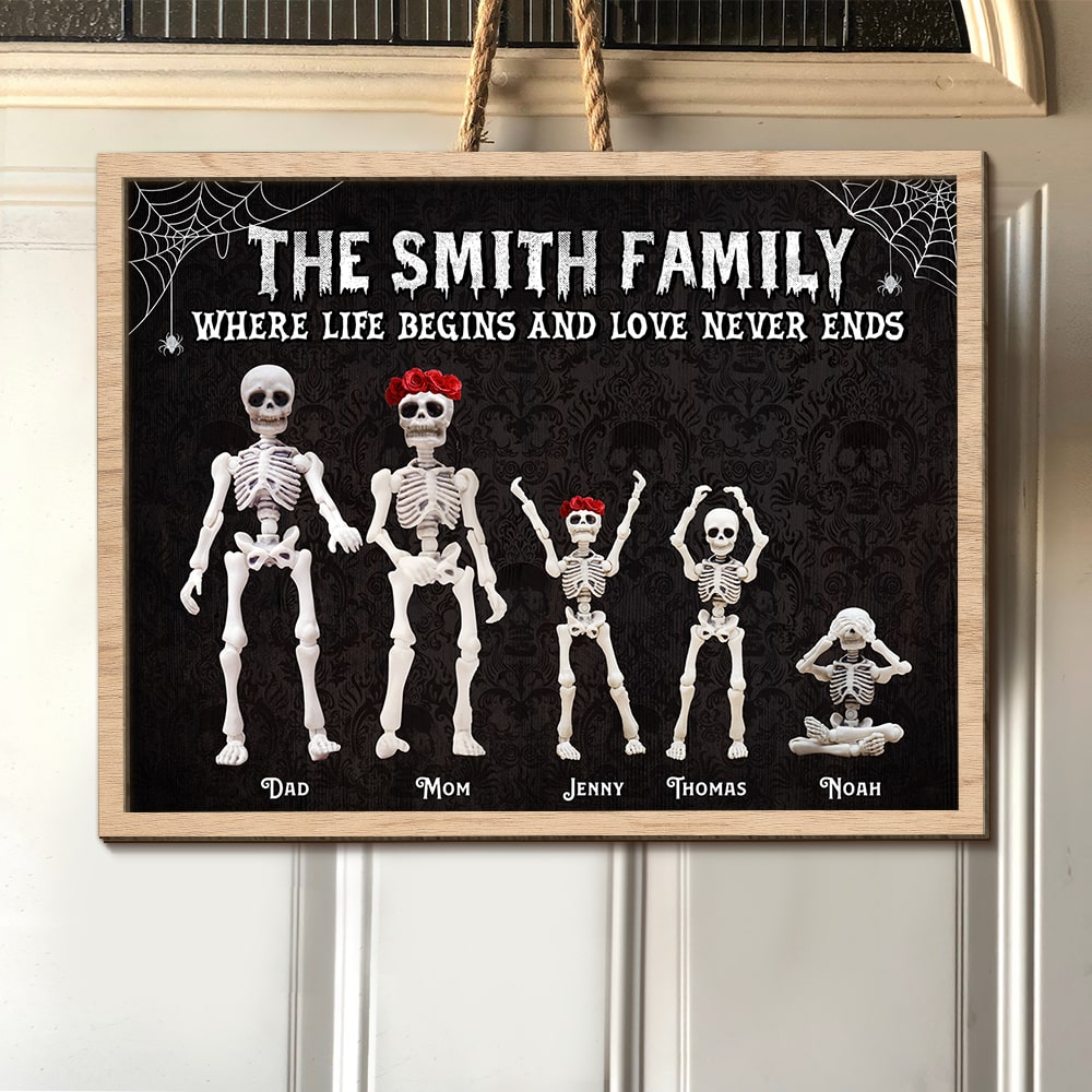 Personalized Gifts For Family Wood Sign Where Life Begins And Love Never Ends 04OHTI020224 - Wood Signs - GoDuckee