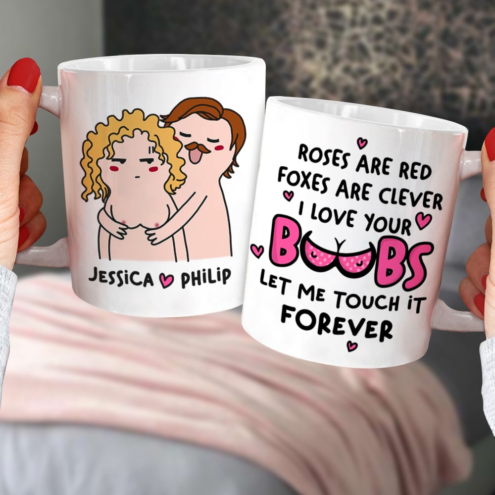 Let Me Touch It Forever Personalized Funny Couple Coffee Mug Gift For Couple - Coffee Mug - GoDuckee