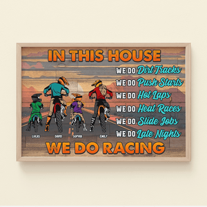 Personalized Gift For Motocross Family Canvas Print We Do Racing 03TOTI080124TM - Poster & Canvas - GoDuckee