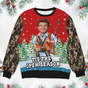 Custom Photo Gifts For Hunting Lovers Ugly Sweater 02toti111024 - Ugly Christmas Sweater - GoDuckee