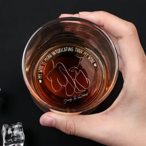 Personalized Gifts For Couple Whiskey Glass 02huti040624 - Drinkware - GoDuckee