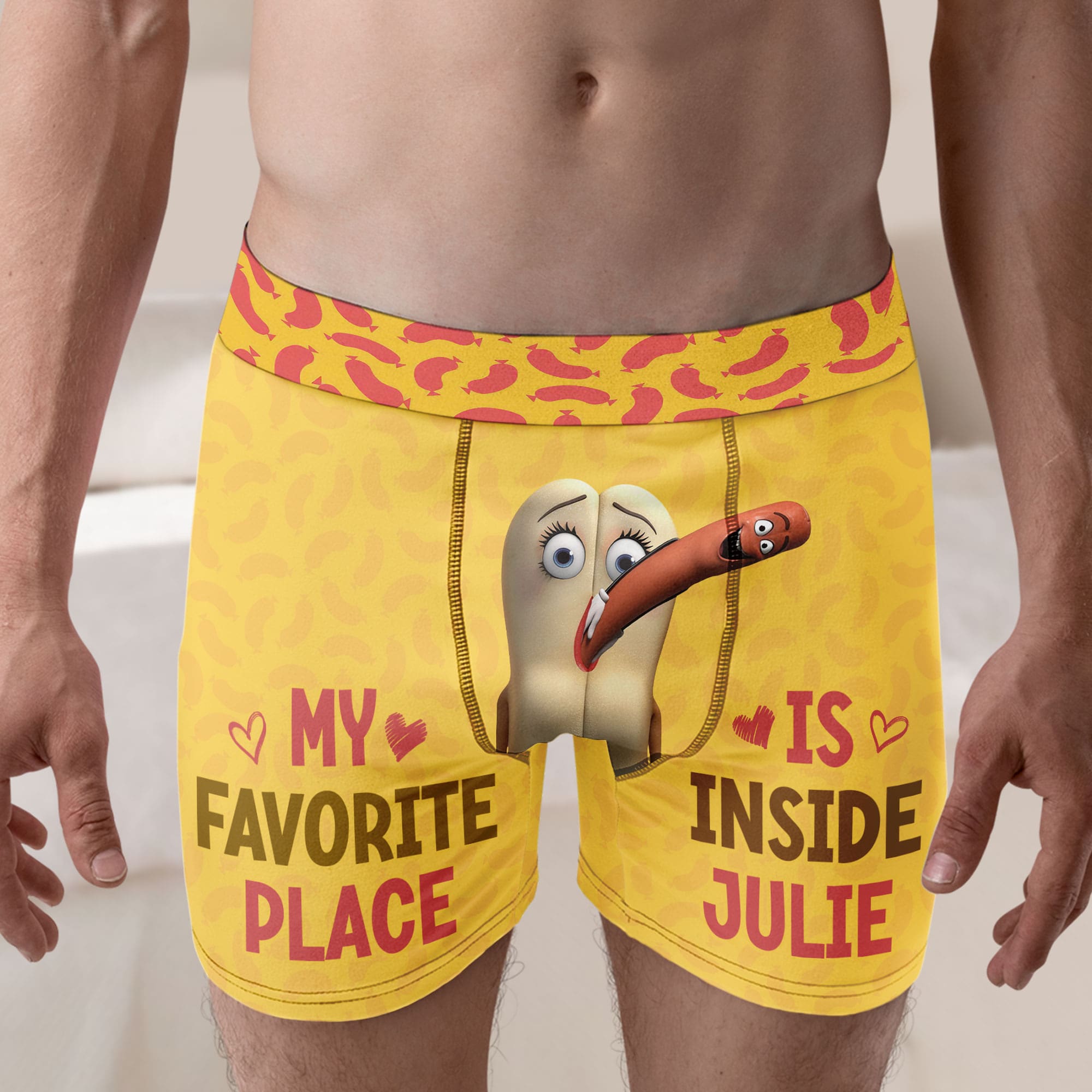 Personalized Gifts For Couples Boxers My Favorite Place Is 03OHTI220124 - Boxers & Briefs - GoDuckee