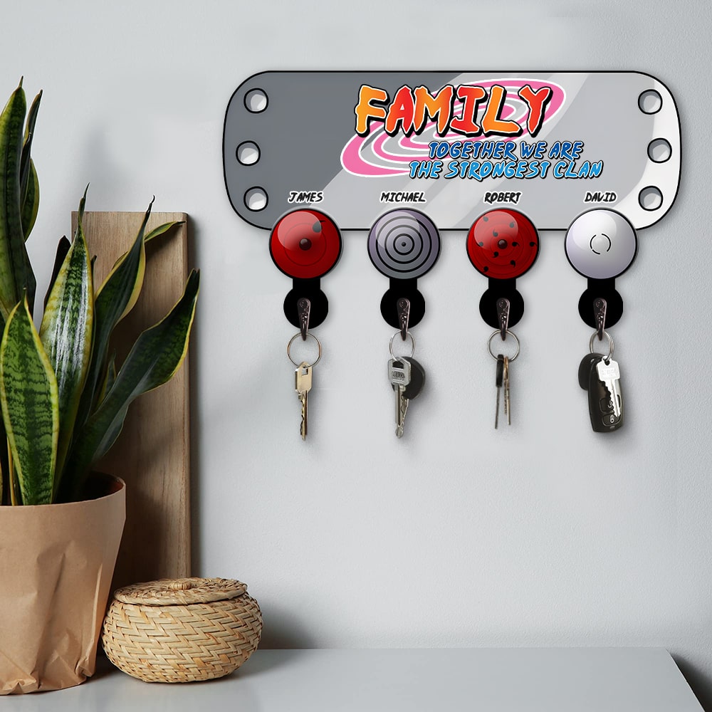 Personalized Family Key Hanger 03OHDC060624 - Wood Sign - GoDuckee