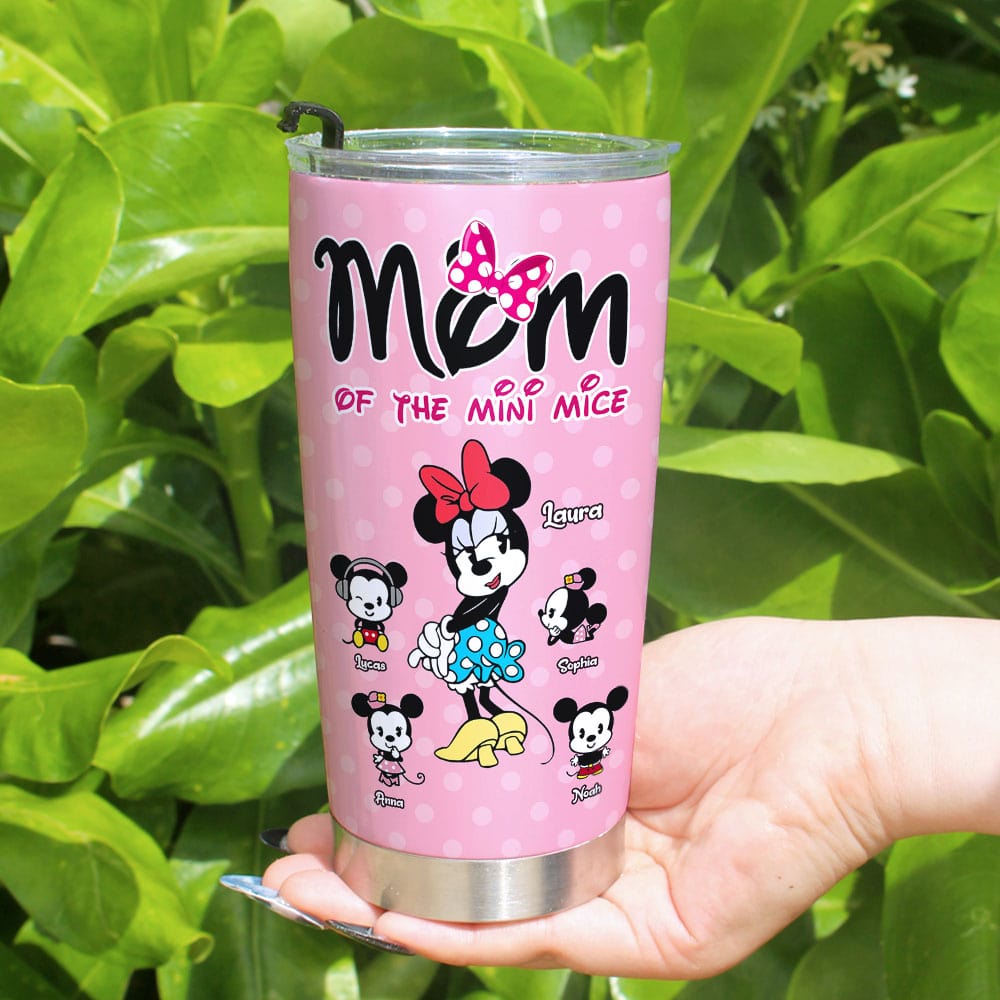 Personalized Gifts For Mom Tumbler Mom Of The Mini Mice 04KATI080324 - Tumbler Cups - GoDuckee