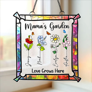 Personalized Gifts For Mom Suncatcher, Custom Birth Month Flowers 03qhti140225 - Ornament - GoDuckee