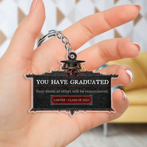 Graduation You Have Graduated, Personalized Keychain, Gift For Senior Students, 03QHTI030723 - Keychains - GoDuckee