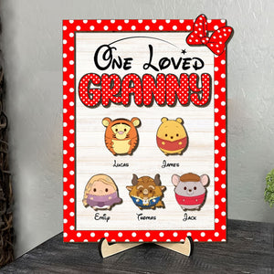 Personalized Gifts For Grandmas Wood Sign One Loved Granny 01OHTI050224 - Wood Signs - GoDuckee