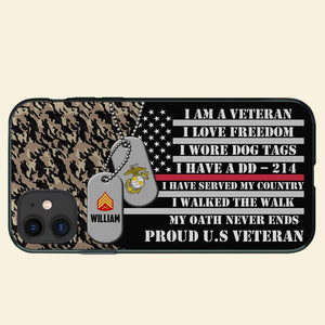 Personalized Gifts For Veteran Frosted Phone Case 01toti020724 - Phone Case - GoDuckee