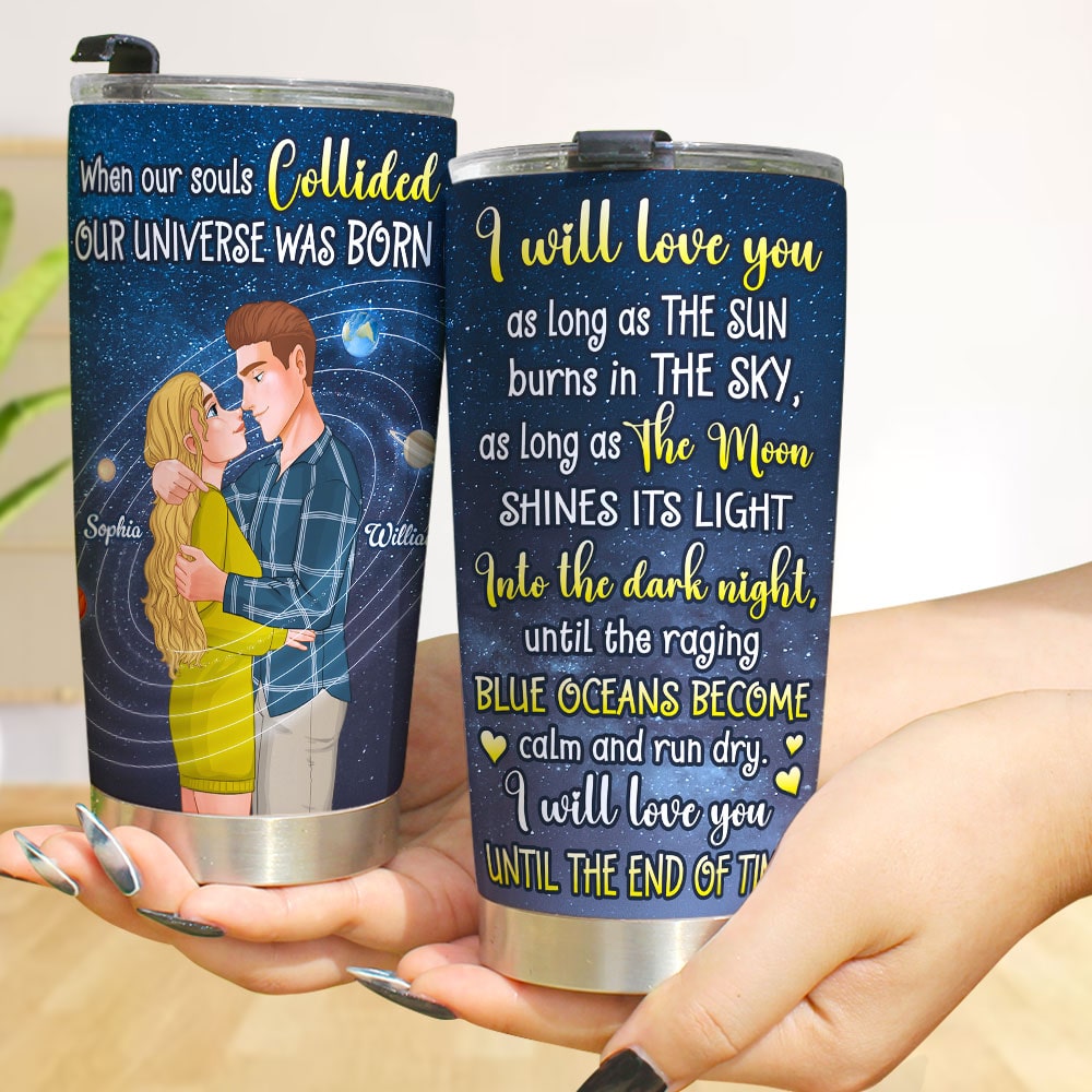 Personalized Gift For Couple Tumbler Til The End 05QHTI060124DA - Tumbler Cup - GoDuckee