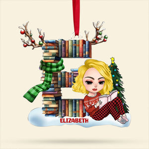 Custom Alphabet Letter Gifts For Book Lovers Ornament 02ohti151024 - Ornament - GoDuckee