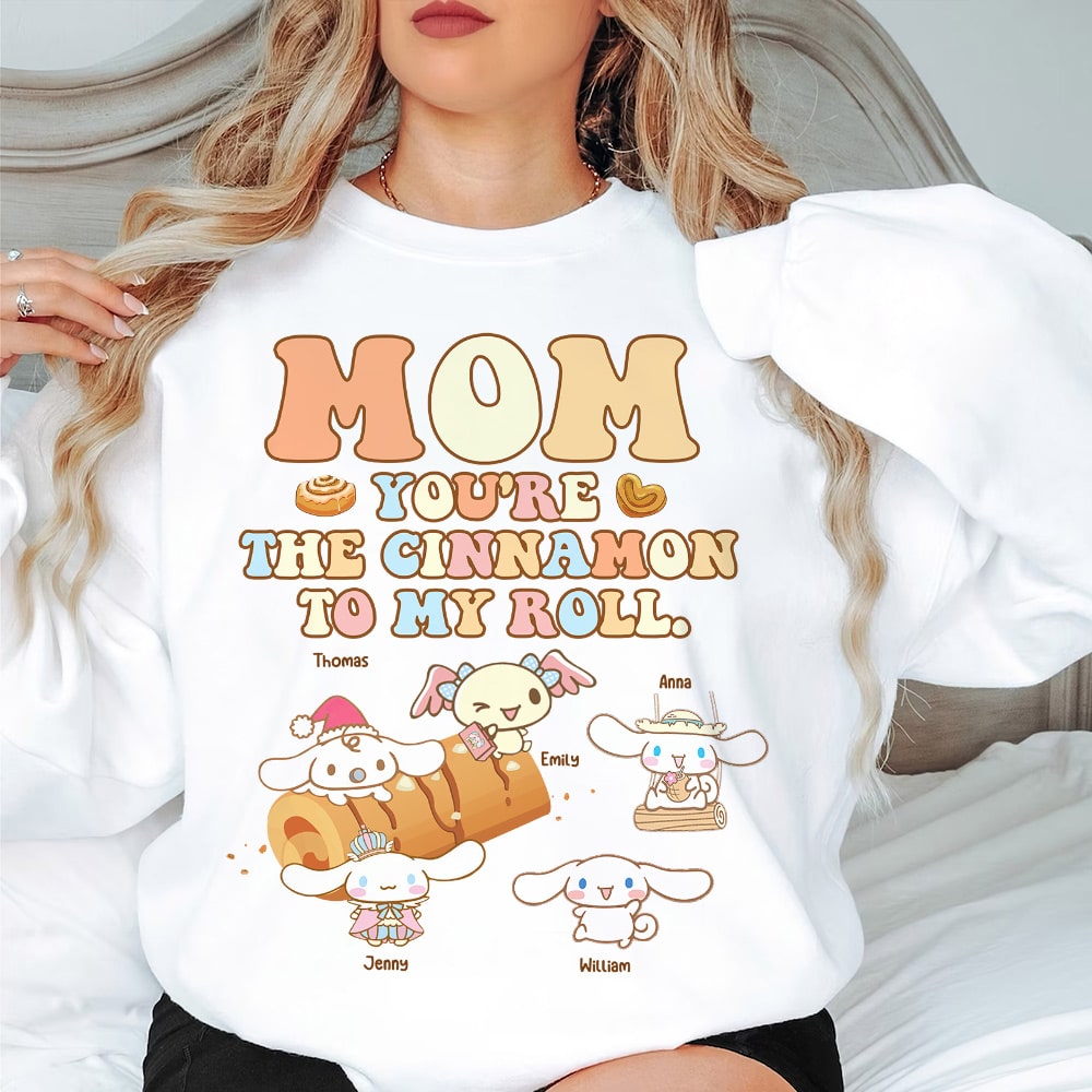 Personalized Gifts For Mothers Shirt Mom You're The Cinnamon To My Roll 05KATI260124 - 2D Shirts - GoDuckee