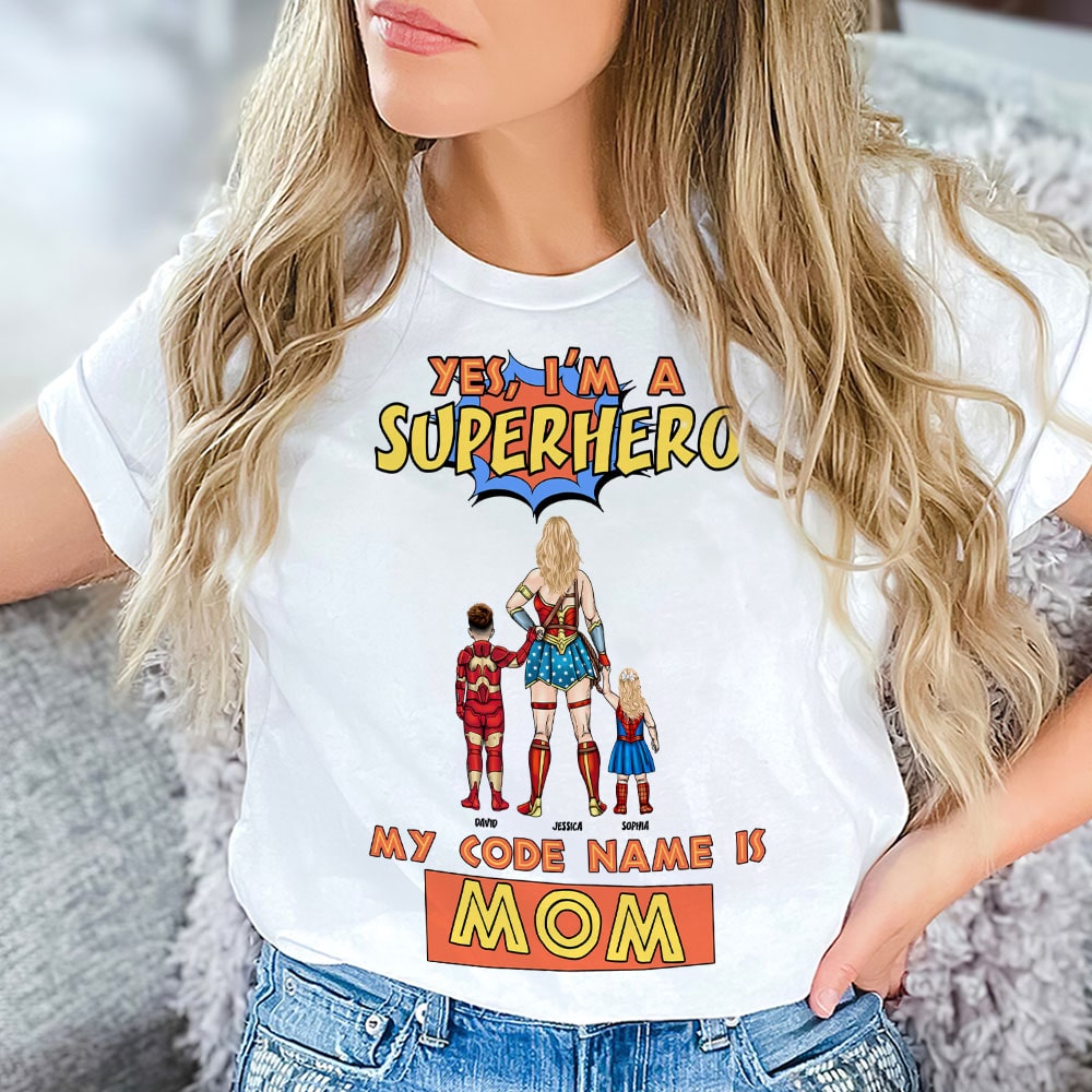 Personalized Gifts For Mother Shirt My Code Name Is Mom 05QHTI160324PA - 2D Shirts - GoDuckee