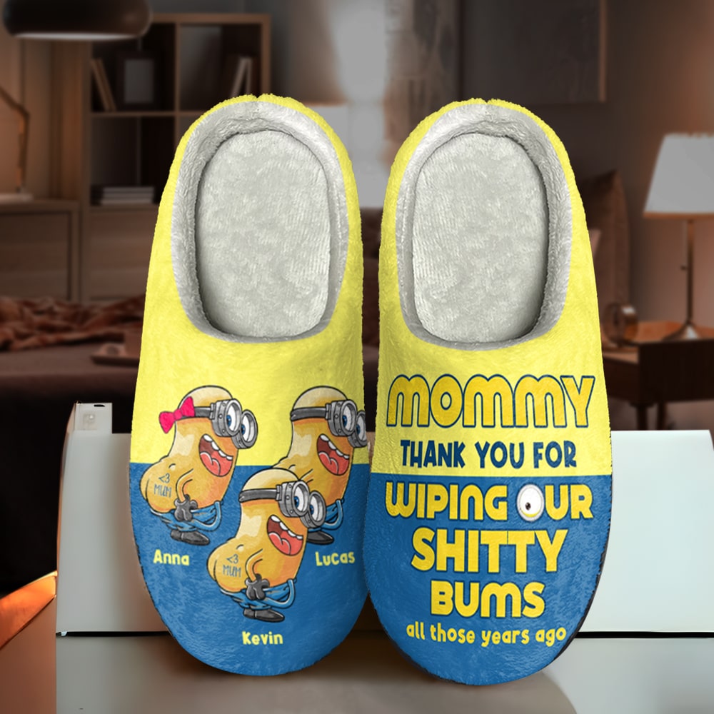 Personalized Gifts For Mom Home Slipper 01HTTI150324 Mother's Day - Shoes - GoDuckee