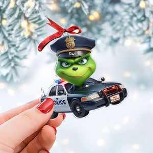 Personalized Gifts For Police Christmas Ornament 02ohti221124 - Ornament - GoDuckee