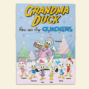 Personalized Christmas Gifts For Grandma Blanket, Grandma Duck 04kati011024 - Blanket - GoDuckee