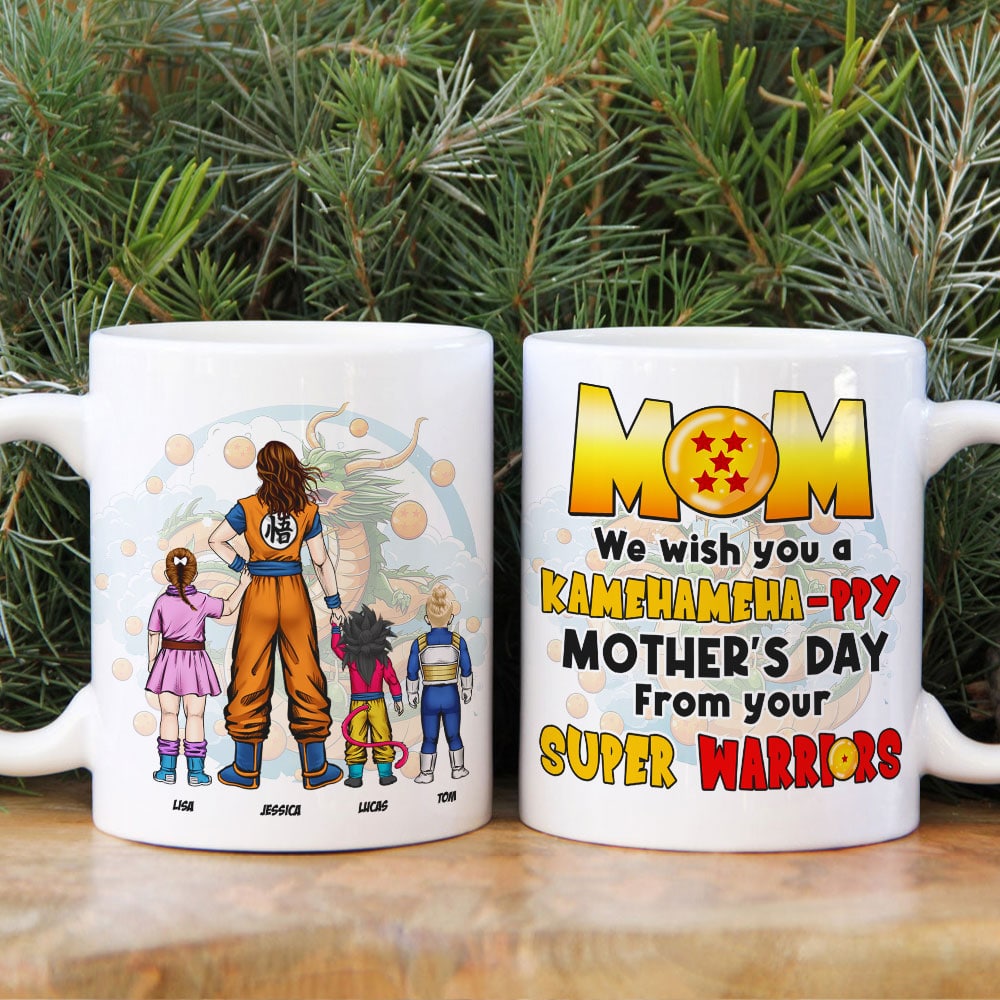 Personalized Gifts For Mom Coffee Mug Mom, We Wish You A Happy 03HTTI140324HH - Coffee Mugs - GoDuckee