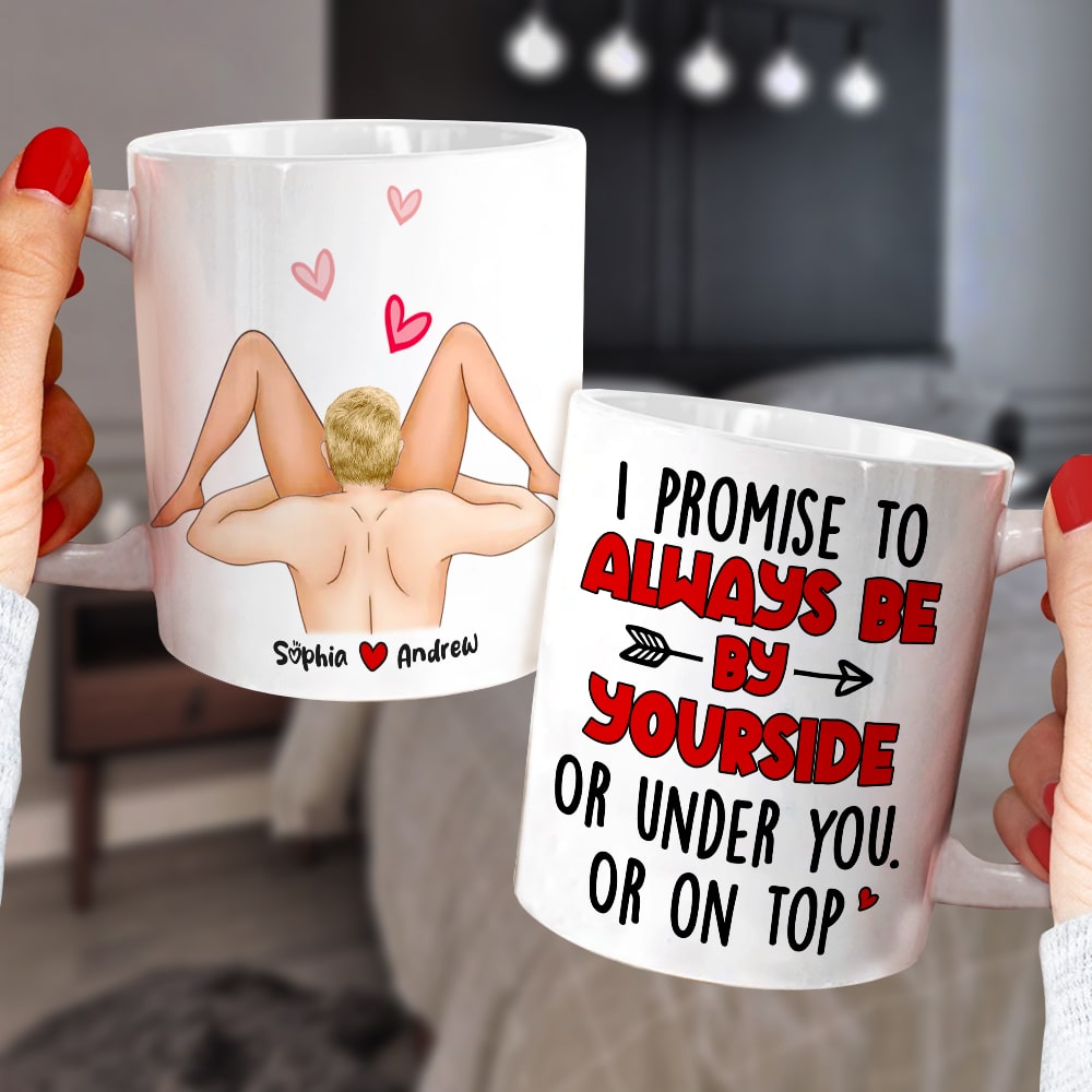 Couple, I Promise To ALways Be By Your Side, Personalized Mug, Couple Mug - Coffee Mug - GoDuckee