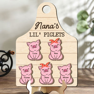 Personalized Gifts For Grandma Woodsign Nana's Piglets 01QHTI160324 - Wood Signs - GoDuckee