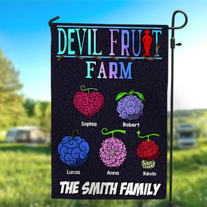 Personalized Gifts For Family Garden Flag Devil Fruit Farm 01toti110624 - Garden Flag - GoDuckee