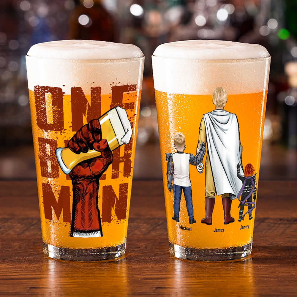 Personalized Gifts For Dad Beer Glass 05OHTI170524HH Father's Day - Drinkware - GoDuckee