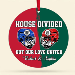 Personalized Gifts For Ice Hockey Lovers Couple Christmas Ornament 08huti141024 - Ornament - GoDuckee