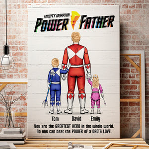 Mighty Morphin Power Father 07HUDT120523 Personalized Family Canvas Poster - Poster & Canvas - GoDuckee