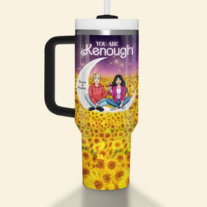 Sunflower Lover, Personalized Tumbler Handle, Best Gift Couple - Tumbler Cup - GoDuckee