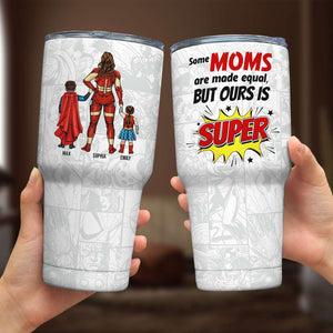 Our Dad is Super, Personalized Tumbler Cup, Father's Day Gifts For Dad - Drinkware - GoDuckee