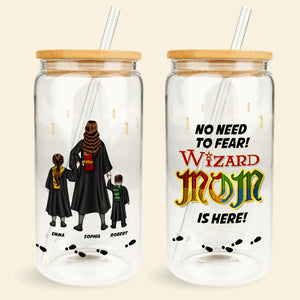 Personalized Gifts For Mom Glass Can Wizard Mom Is Here 06HUDT220324TM - Drinkware - GoDuckee