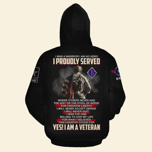 Yes I Am A Veteran, Personalized 3D AOP Shirt 01ohdt170823 - AOP Products - GoDuckee