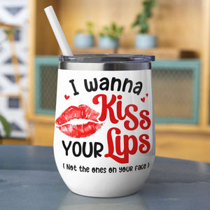 I Wanna Kiss Your Lips, Personalized Coffee Mug, Couple Make Love, Gifts For Couple - Coffee Mug - GoDuckee