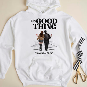Fine A Good Thing, Couple Drinking Personalized T-shirt Hoodie Sweatshirt - Shirts - GoDuckee