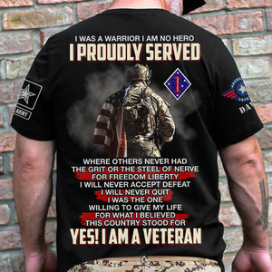 Yes I Am A Veteran, Personalized 3D AOP Shirt 01ohdt170823 - AOP Products - GoDuckee