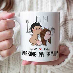 Making My Family Personalized Couple Coffee Mug - Gift For Couple - Coffee Mug - GoDuckee