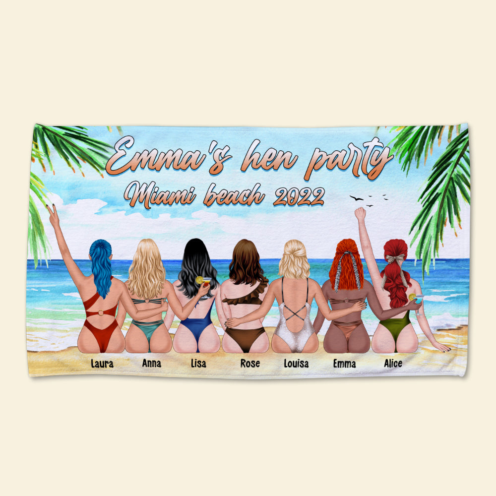 Summer Gift For Sister, Best Friends - TT- Personalized Friend Beach Towels - Beach Towel - GoDuckee