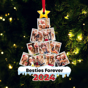 Friends Custom Photo Acrylic Christmas Ornament 028HUTI260924 - Ornament - GoDuckee