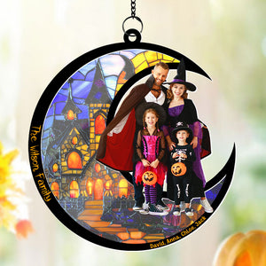 Custom Halloween Photo Gifts For Family Suncatcher Ornament 04pgti060924 - Ornament - GoDuckee