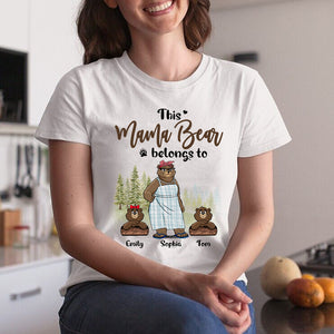 This Mama Bear Belong To, Personalized Shirt, Gift For Mom - Shirts - GoDuckee